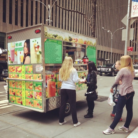 The World of Food Trucks on 50th St & 6th Ave - Food Trucks in NYC!